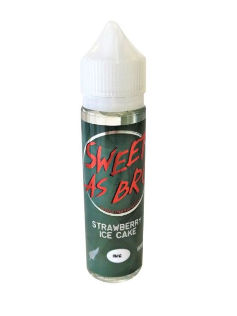 60ml Sweet As Bro 0MG: Strawberry Ice Cake Flavour