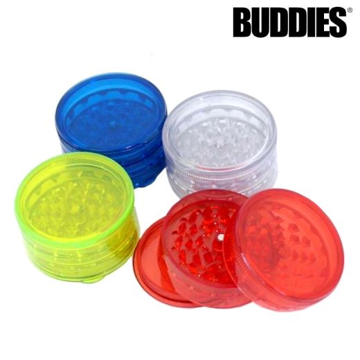 Buddies Plastic Grinder Assorted Colours (4 Levels)